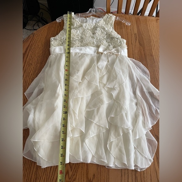 American Princess Floral Ivory Dress Size 14.5 - Picture 7 of 10